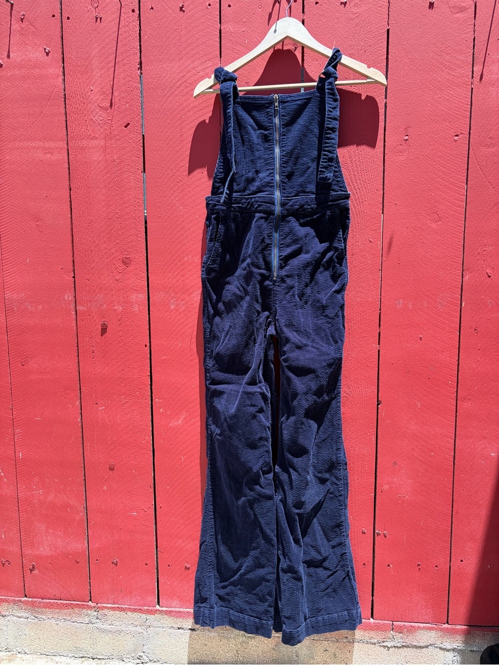 Rolla's Eastcoast Flare Navy Blue Corduroy Overalls